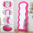 Flannel Full Length Wavy Floor Mirror With Stand For Bedroom, Living Room(Hanging Or Against The Wall)-878026785