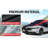 Custom Fit Honda Accord Car Cover 1998-2025, Waterproof All Weather Cover With Red Racing Stripes & Door Zipper, Windproof Outdoor Protection