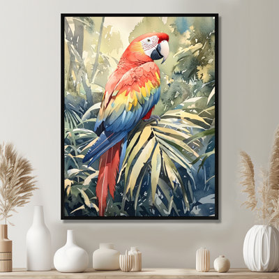 Corneal Macaw In The Canopy I - Bird Wall Art