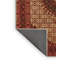 Tapis oriental rouge / noir / beige en laine et polyester tissé à la machine 8 pi x 10 pi Gardena
