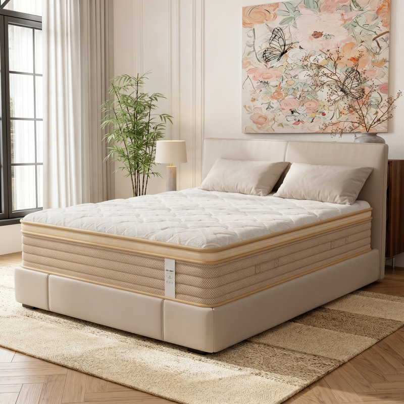 12" Queen Hybrid Memory Foam Mattress in a Box, Individual Pocket Springs for Motion Isolation, Silent Sleep & Pressure Relief