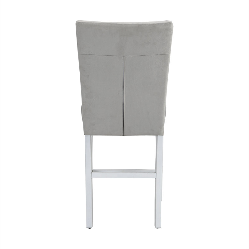 Ensemble de 2 chaises rembourrées en velours