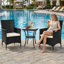 Outdoor Patio Dining Armchair with Cushion