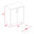 Black Wengue Rectangle Storage Cabinet Base