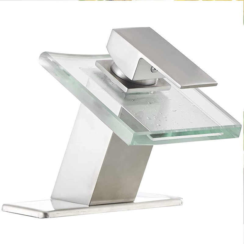 Single-Hole Single-handle Bathroom Faucet, Brushed Nickel