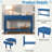 Modern Console Table With Striped Design, 2 Drawers And 2-tier Design-848461312