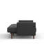 Canapé-lit 81,5 po à accoudoirs carrés avec coutures verticales et motif rétro MCM-139909657