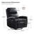 Chikako Genuine Leather Swivel Rocker Manual Recliner-78550774
