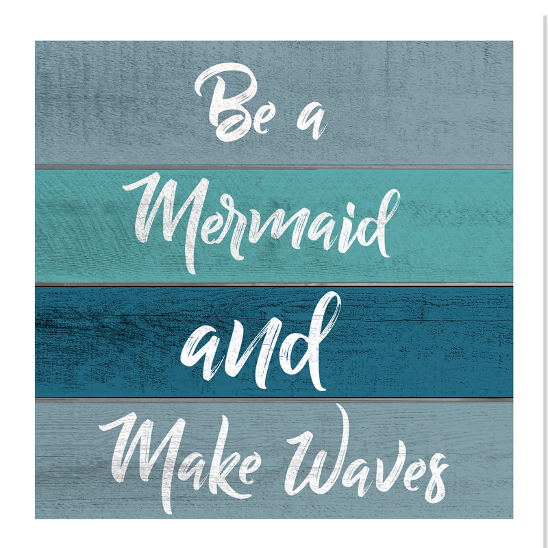 «Be a Mermaid», art, H 36 po x l 36 po x P 1 po, Papier