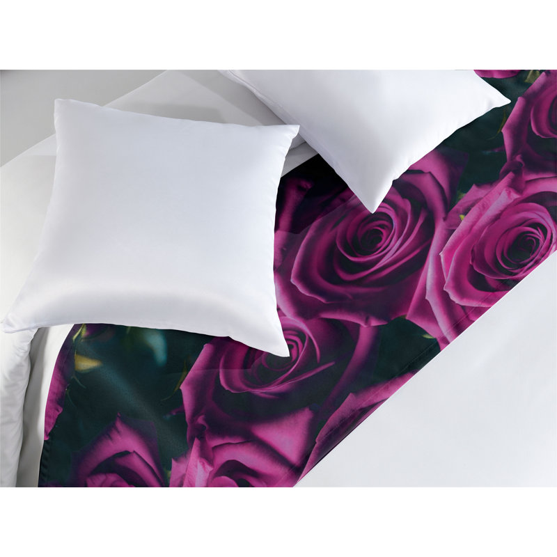 Foulard de lit Ambesonne Blooming Roses, Très grand lit