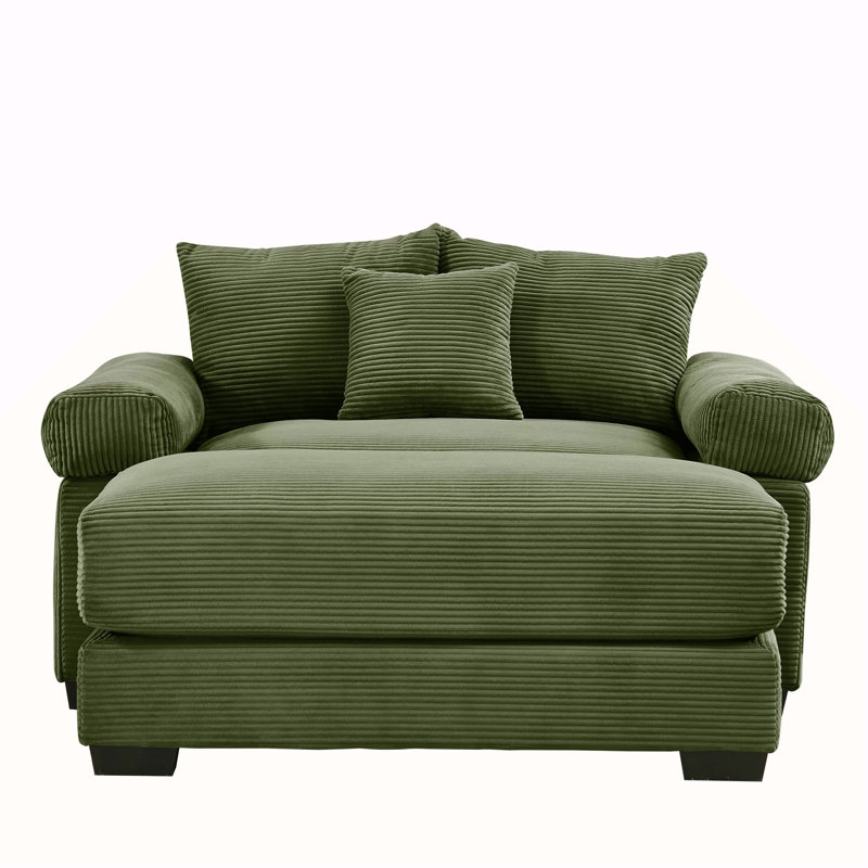 Canapé modulaire surdimensionné 54,3 po Cloud, Vert