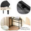 Petit bureau d'ordinateur pliable noir pour bureau à domicile-112201397