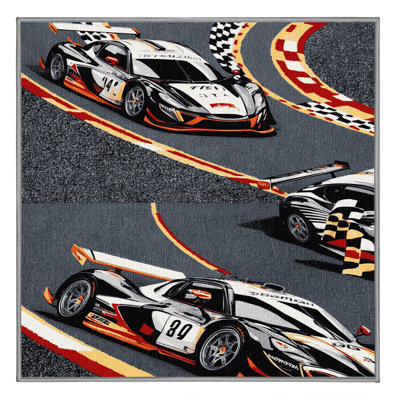  Washable Endurance Racing Sports Area Rug