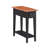 Narrow Solid Wood Side Table with Shelf-1137227800