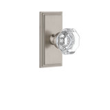 Grandeur Carré Plate Passage with Chambord Crystal Door Knob