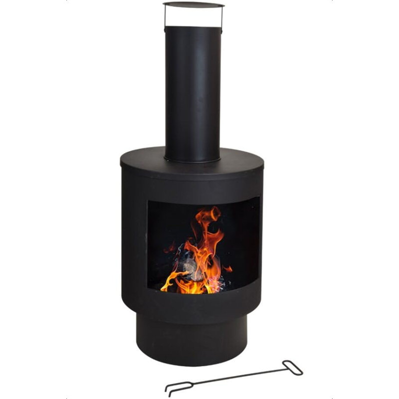 Aulbrey Column Wood Burning Smokeless Chimnea
