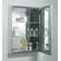 Kohler Clw Recessed/Surface Mount Framed Medicine Cabinet with 2 Adjustable Shelves and Interior Mirror