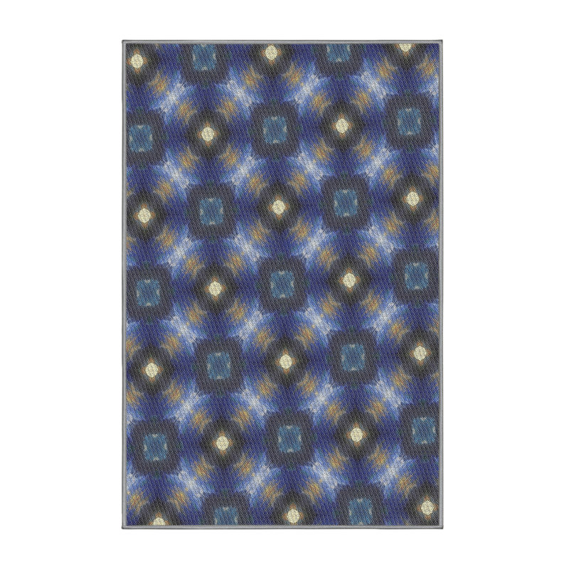 Tapis bleu, Rectangle 5 pi x 7 pi