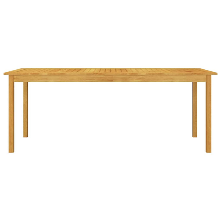 Bedfo 6 - Person Acacia Patio Dining Set with Rectangular Table