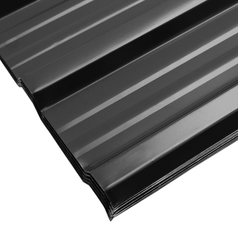 Dakota Fields Steel Roofing Kit, 115cm H x 45cm W x 0.04cm D, Black