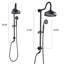 Pomme de douche avec système de douche à main avec pomme de douche à effet pluie 8 ", double douche combinée-124944752
