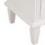 Table de bout style avec table de chargement et 2 tiroirs, bois massif, chambre à coucher, table de chevet blanche de style Mid-Century ouvert: pieds en bois, abris, prises de courant