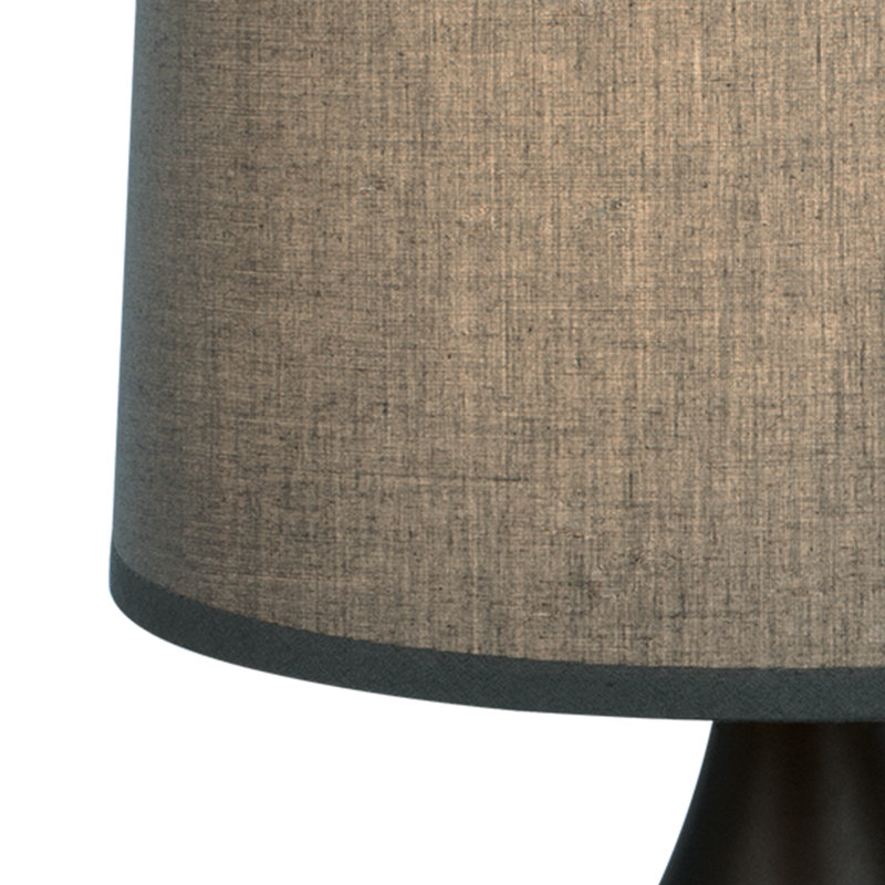 Lampe de table, Noir, Brun, H 27,71 po x l 17,71 po x P 17,71 po