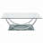 Rectangular U-Shaped Glass Top Coffee Table