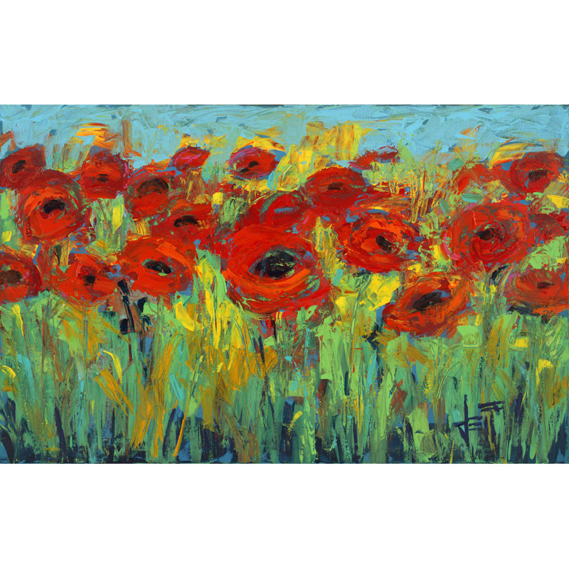 « roses is red », reproduction d’art sur toile tendue estampe numérique, H 8 po x l 16 po