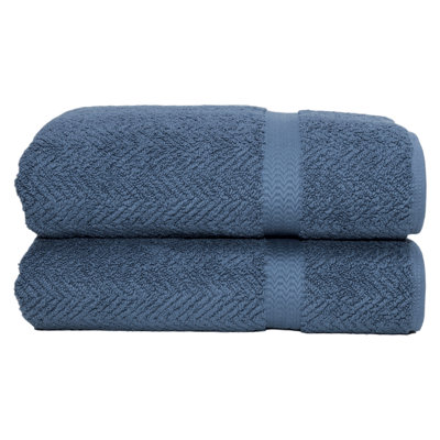 Herringbone Turkish Cotton Super Plush Bath Towel