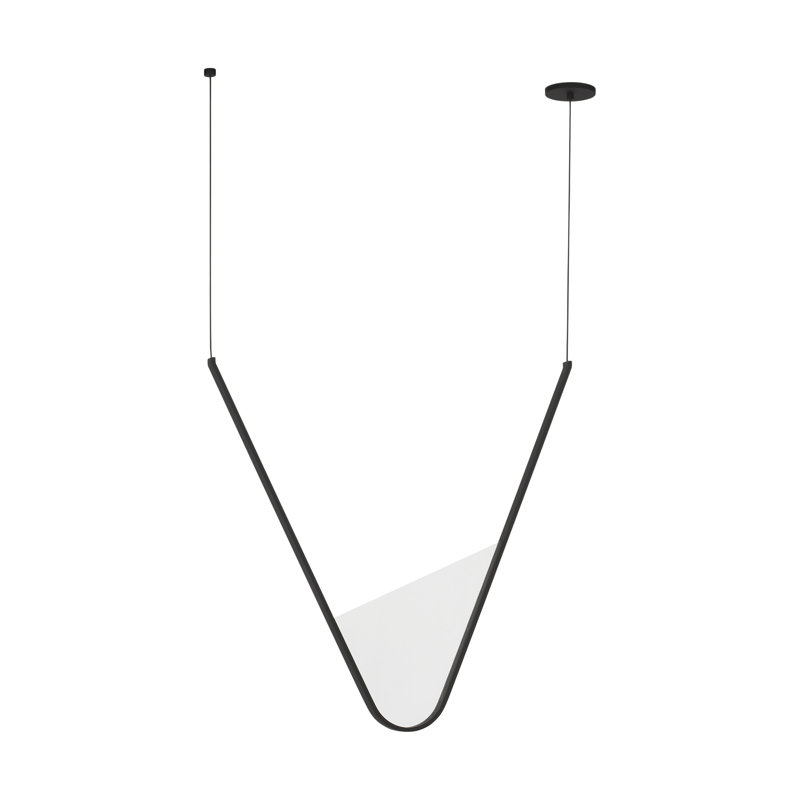 Mizu 1 - Light LED Pendant, 33.7" H x 32.6" W x 1.3" D