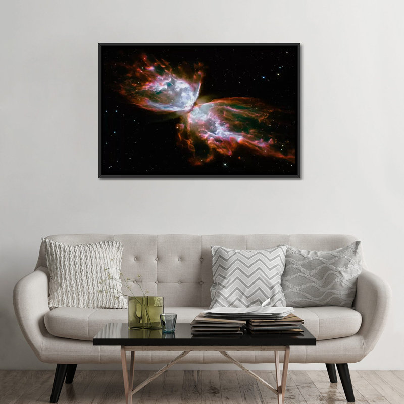 Astronomie et espace - reproduction de photo sur toile, H 18 po x l 26 po x p 1,5 po, Toile avec cadre flottant noir