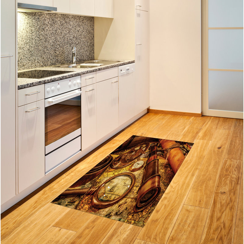 Brown High Density Long Fiber Poly Threads Decorative Area Rug Carpet, Rectangle 2'7" x 5'