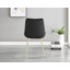 Alezzo Modern High Gloss Extendable Dining Table Set & 8 Luxury Velvet Dining Chairs