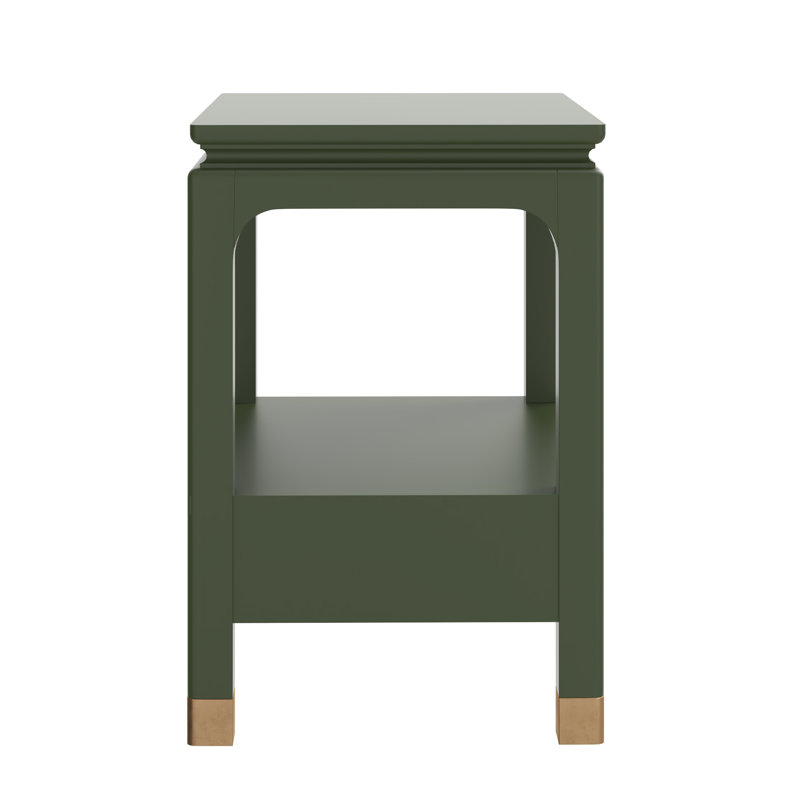 Eave Bedside Table | Darkened Sage, Green