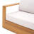 Emmett Solid Eucalyptus Wood Patio Sofa