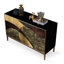 Buffet rétro en bois manufacturé doré-294649319