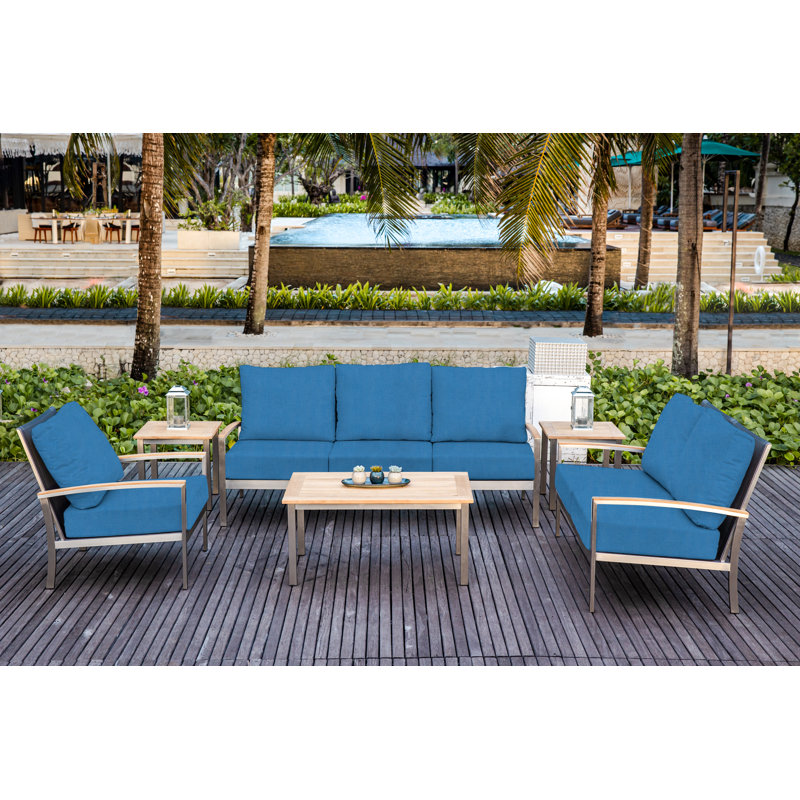 Avanti Stainless Steel Sling Outdoor Deep Seating 3 - Seater, Cast Charcoal