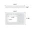 Plateau de meuble-lavabo simple 36,02 po en blanc avec lavabo-67791137