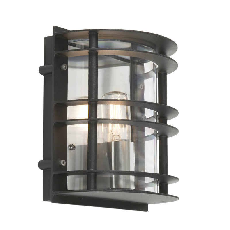 Ullmann Outdoor Bulkhead Light, Clear Black, 60W E27