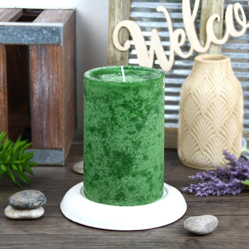 Sld Holiday Forest Scented Pillar Candle, 1, 6" H x 4" W x 4" D