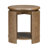 Round End Table with Open Shelf
