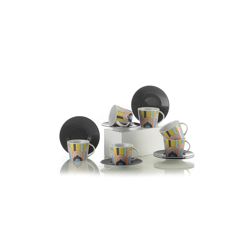 Ensemble de tasses à thé (12 pièces)