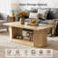 Pedestal Coffee Table with Storage