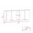 7-Shelf 4-Door 2-Piece Kitchen Set, Upper Wall Cabinet And Kitchen Island-1227255529