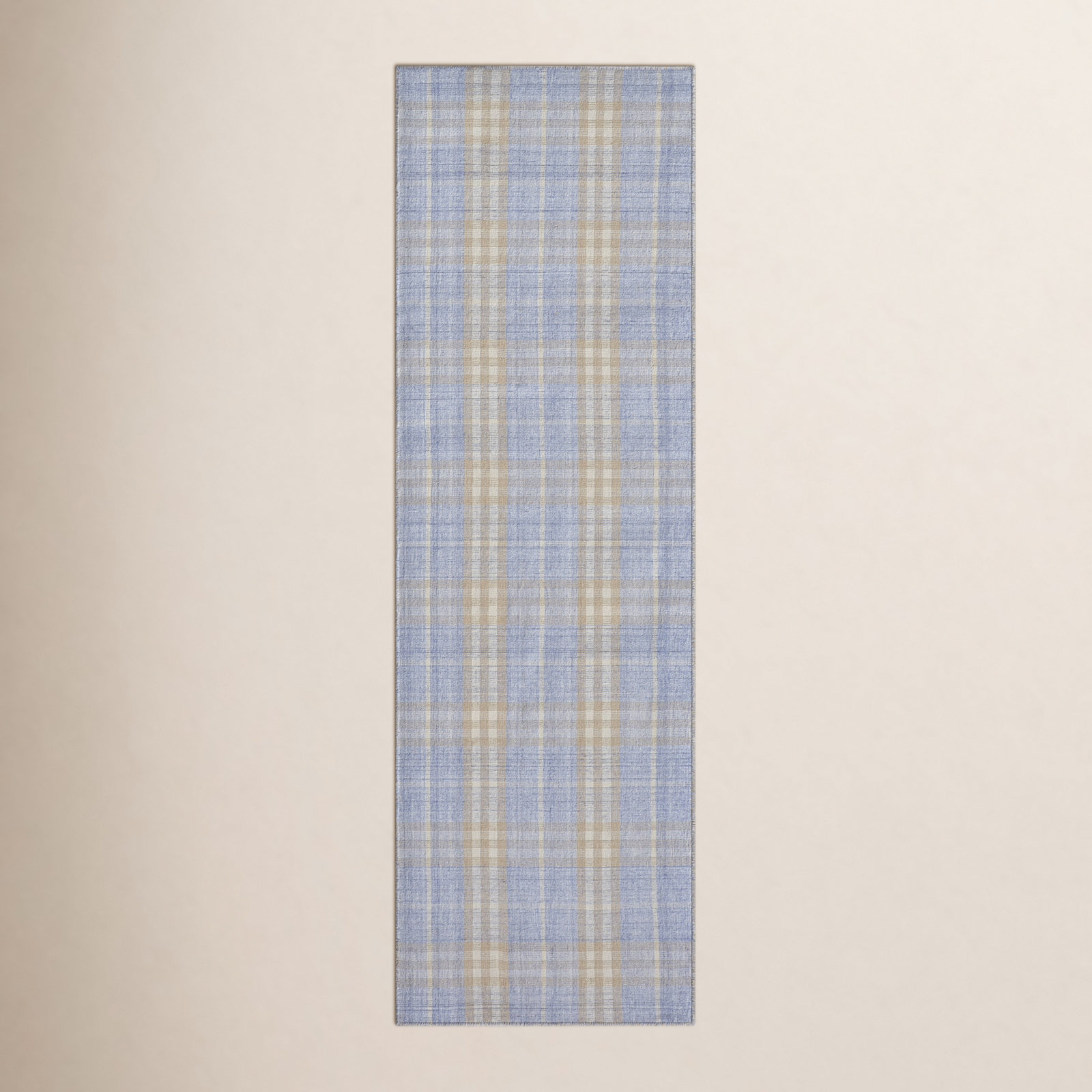 Atira Handmade Ice Blue Rug, Runner 2'6" x 8'