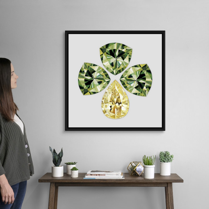 Impression sur toile, H 32 po x l 32 po x P 1,75 po, Cadre flottant noir