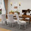 Chaises de salle à manger en velours Crossland, chaises capitonnées avec garniture cloutée pour cuisine-1435307969
