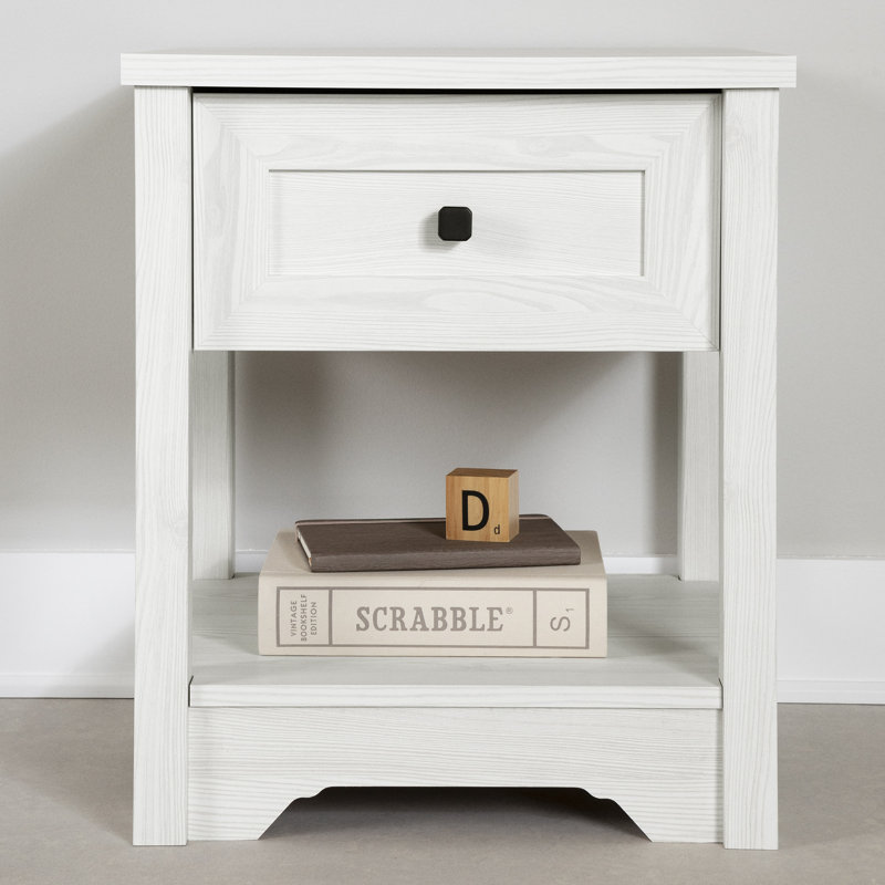 19'' W Nightstand, Navy Blue