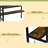 Metal Twin XL Size Loft Bed With Power Outlet And LED Lighted, Space-Saving, Noise Reduced-94154394